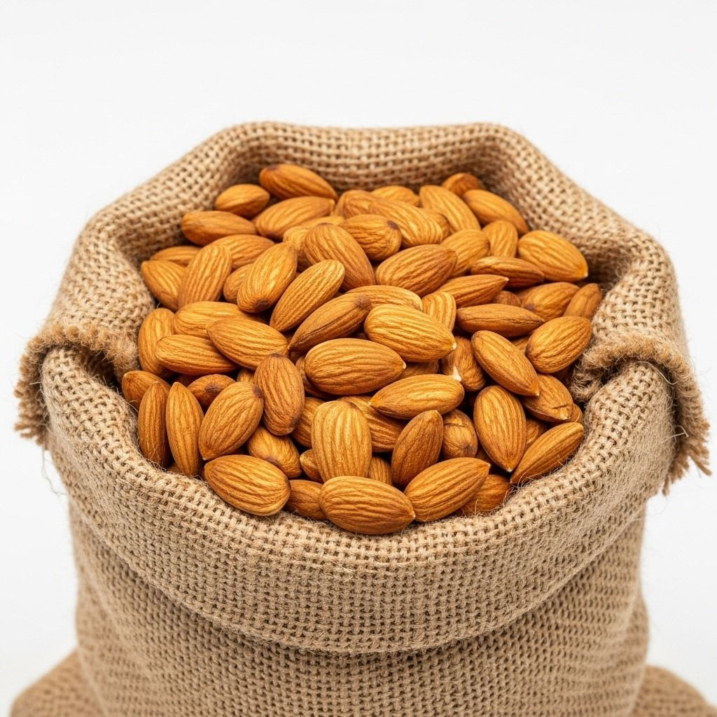 Wholesale Organic Dried Raw Crispy Almond Nut with Natural Nutrition Healthy for People